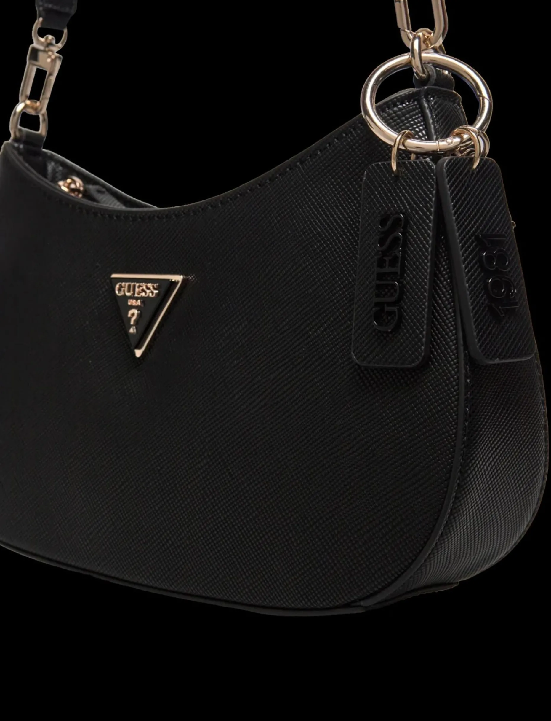 BLACK N NOELLE TOP ZIP SHOULDER BAG