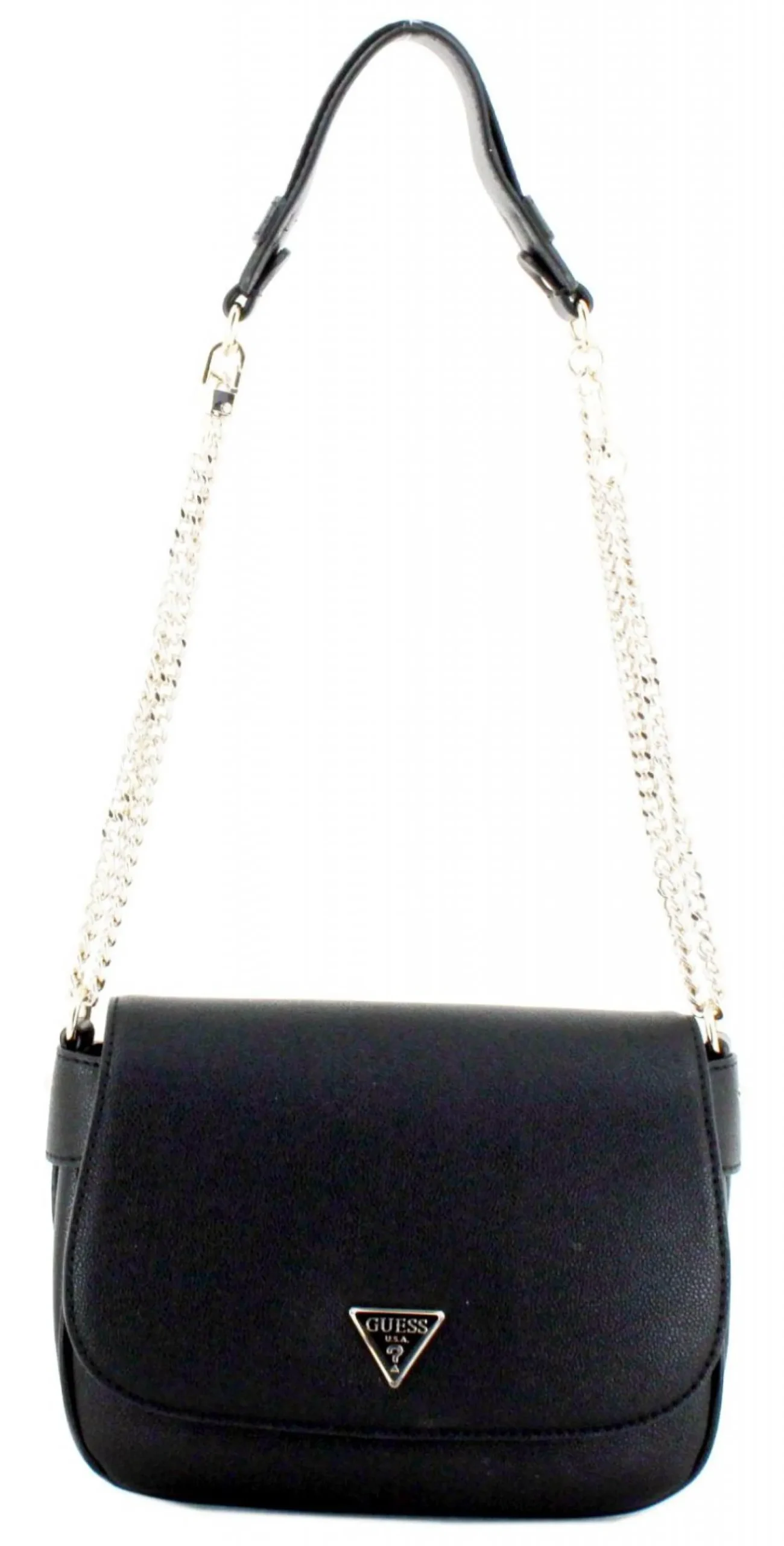 Guess Fedora Flap Schultertasche Schwarz