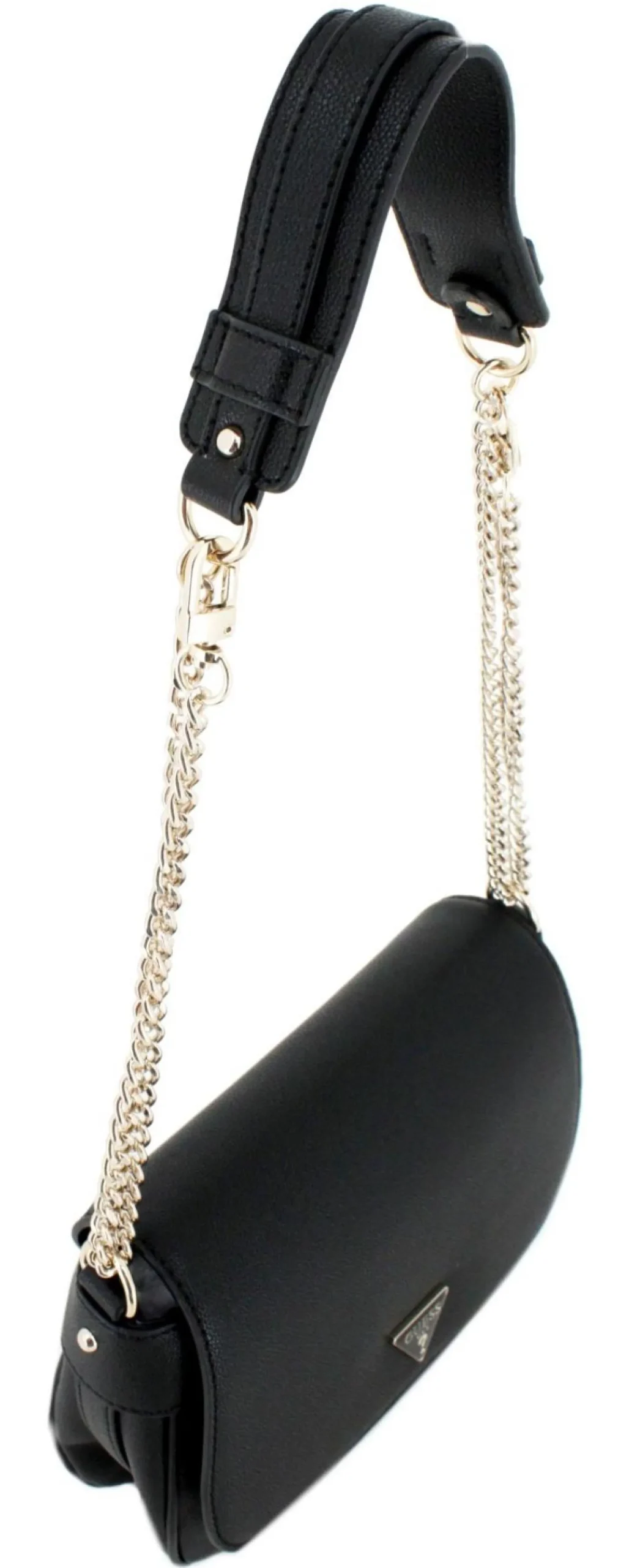 Guess Fedora Flap Schultertasche Schwarz