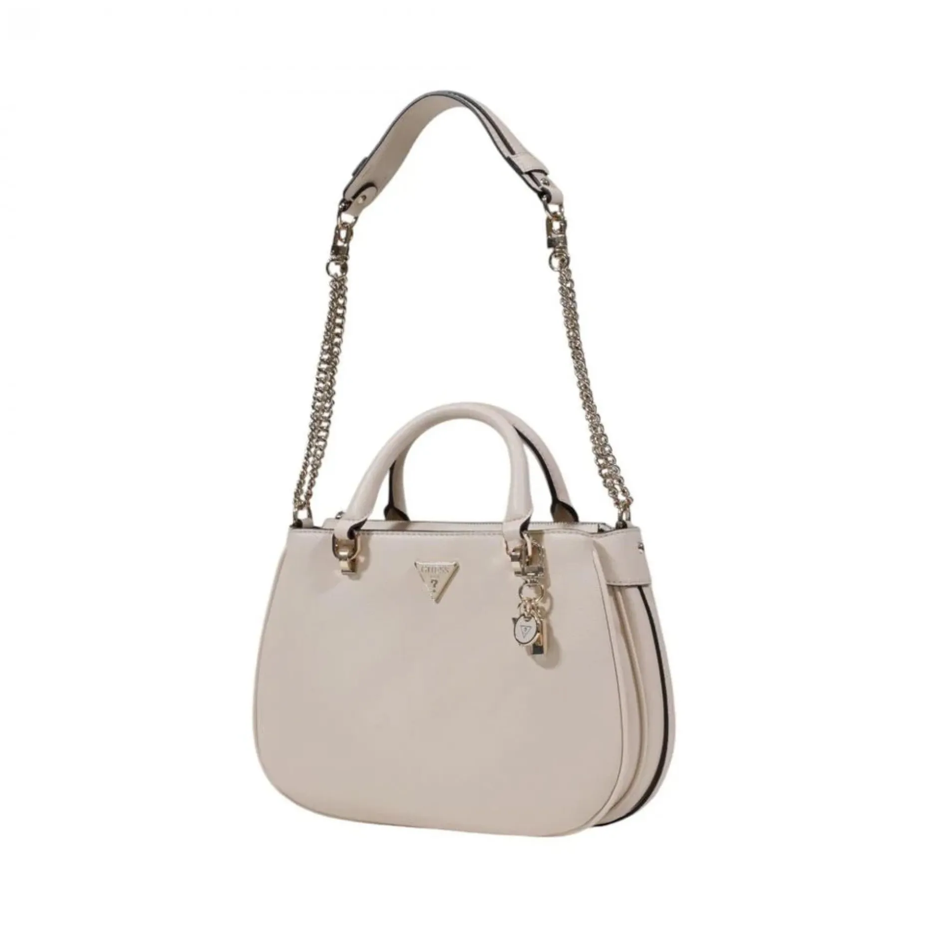 Guess FEDORA SHOULDER SATCHEL Bone