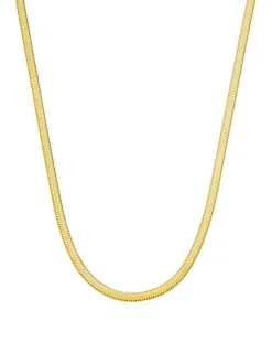 icrush Halskette Wide Sleek Snake - Variante: Gold