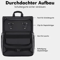 Johnny Urban Mika Bike Rucksack - Variante: Schwarz Rose