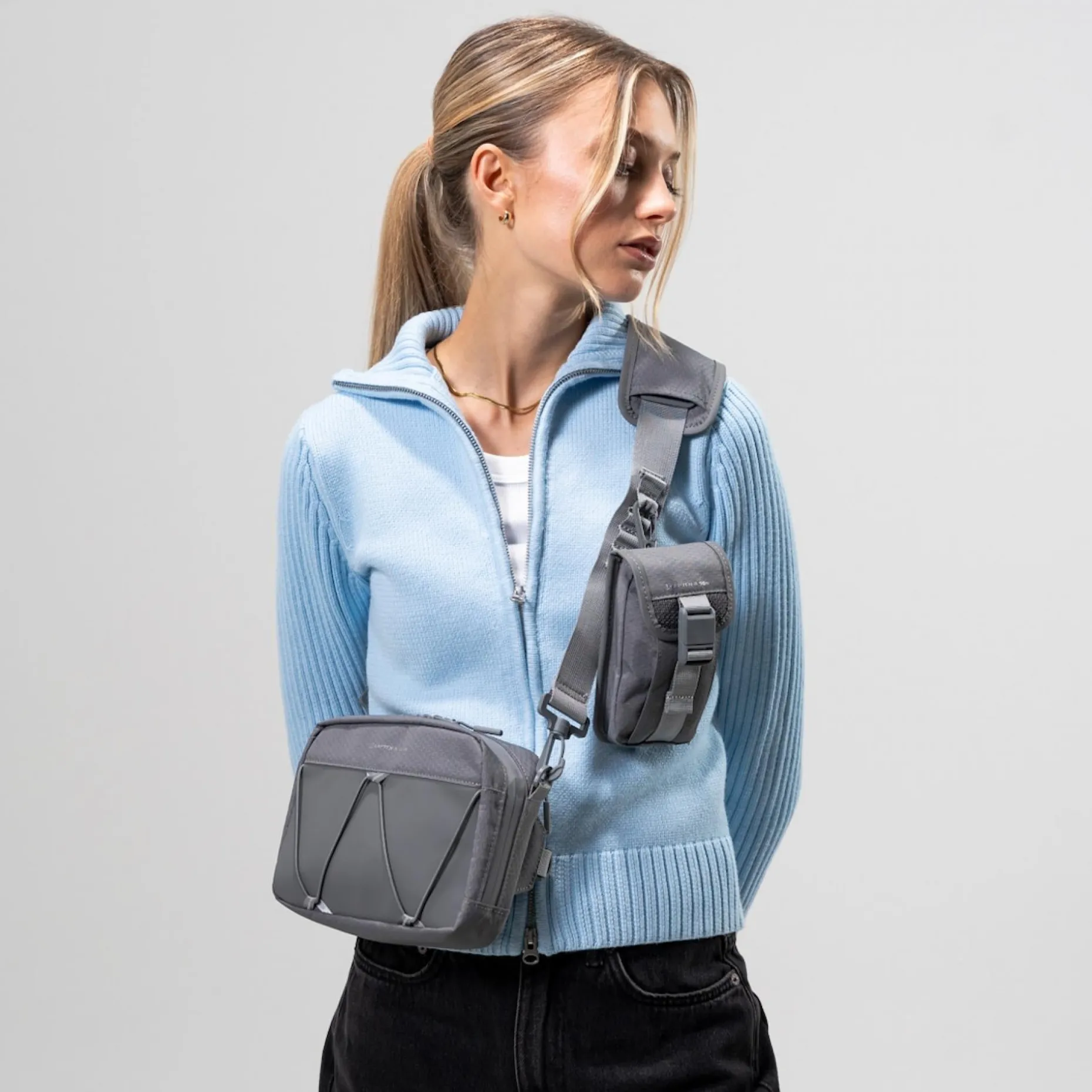 Kapten & Son Banff Crossbody Stone Grey