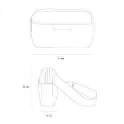 Kapten & Son Bauchtasche Crossbag Habo - Muted Sage