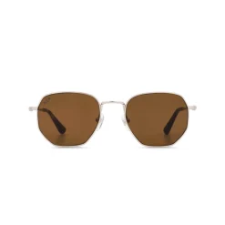Kapten & Son Sonnenbrille Brisbane - Farbe: Silber Braun