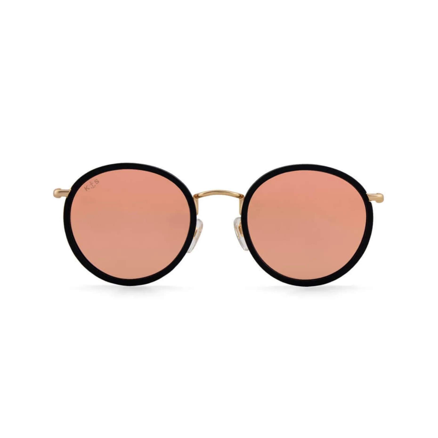 Kapten & Son Sonnenbrille Amsterdam - Farbe: Matt Black Peach Mirrored