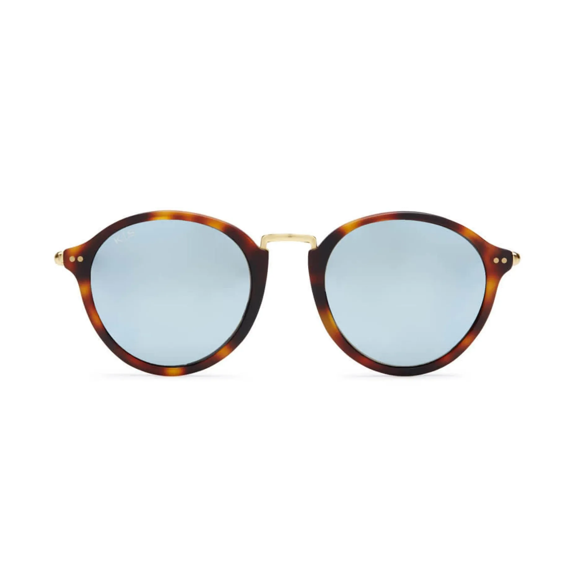 Kapten & Son Sonnenbrille Maui - Farbe: Matt Tortoise Blue Mirrored Braun Blau