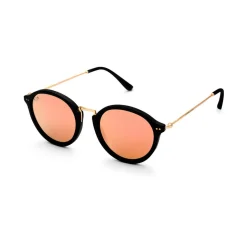 Kapten & Son Sonnenbrille Maui - Farbe: Matt Black Peach Mirrored Schwarz Pink