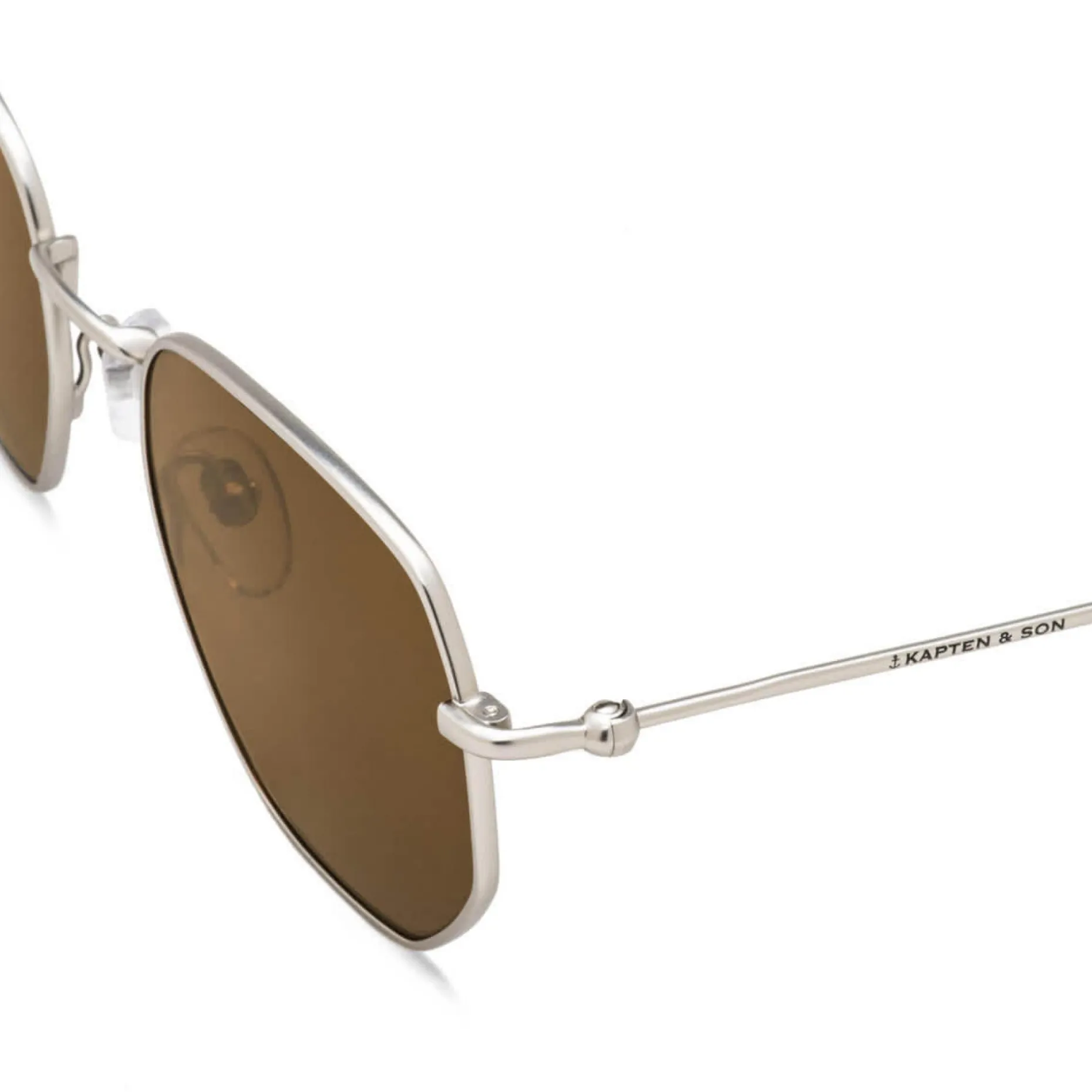Kapten & Son Sonnenbrille Brisbane - Farbe: Silber Braun