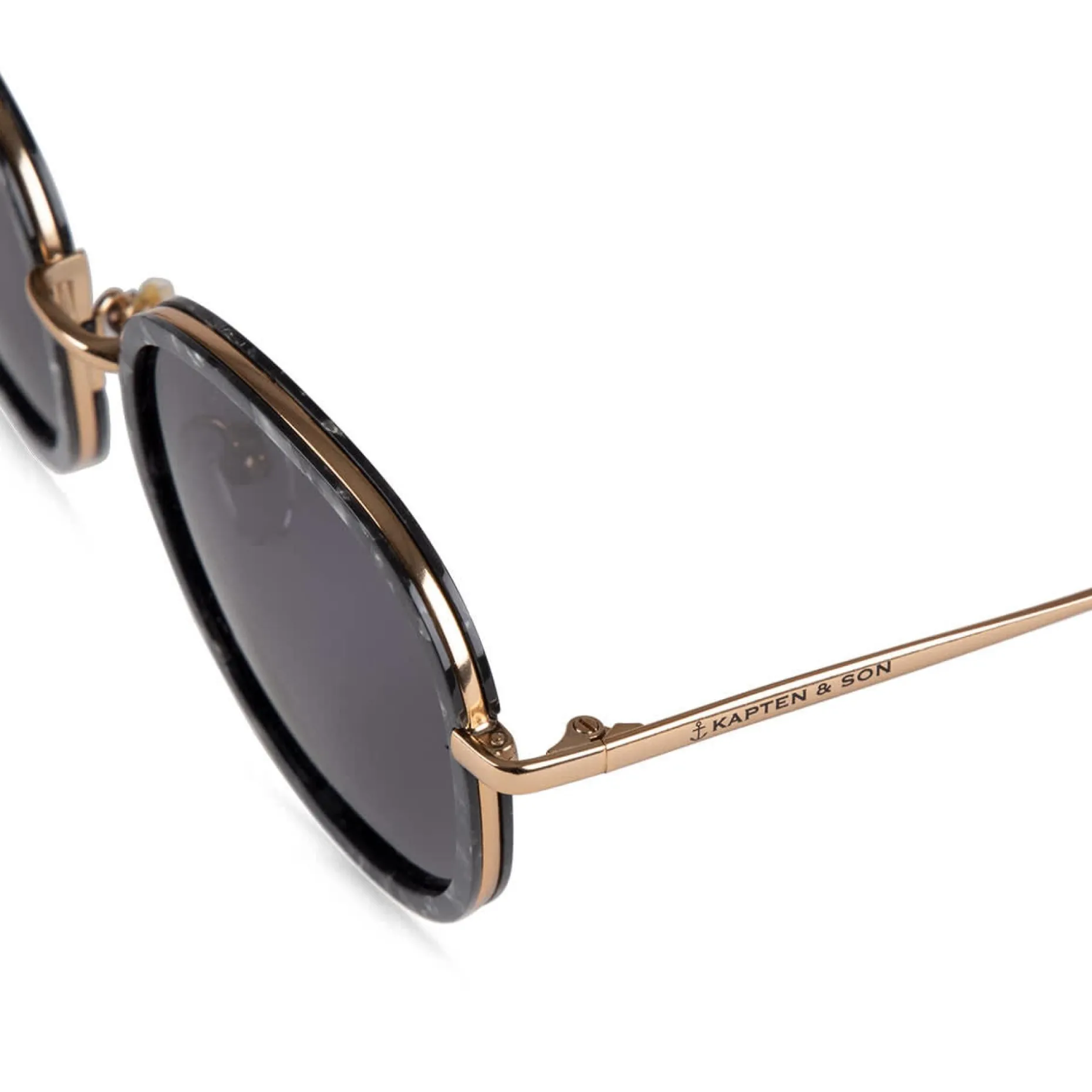 Kapten & Son Sonnenbrille Amsterdam large - Farbe: Pearl Black