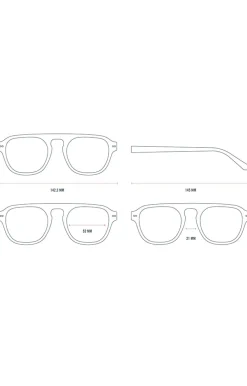 Kapten & Son Sonnenbrille Chicago - Stone Schwarz Ombré