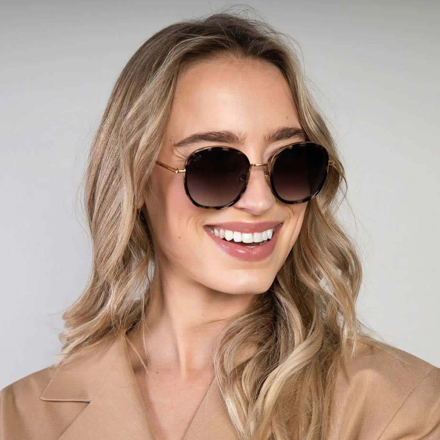 Kapten & Son Sonnenbrille Amsterdam large - Umber Tortoise Brown