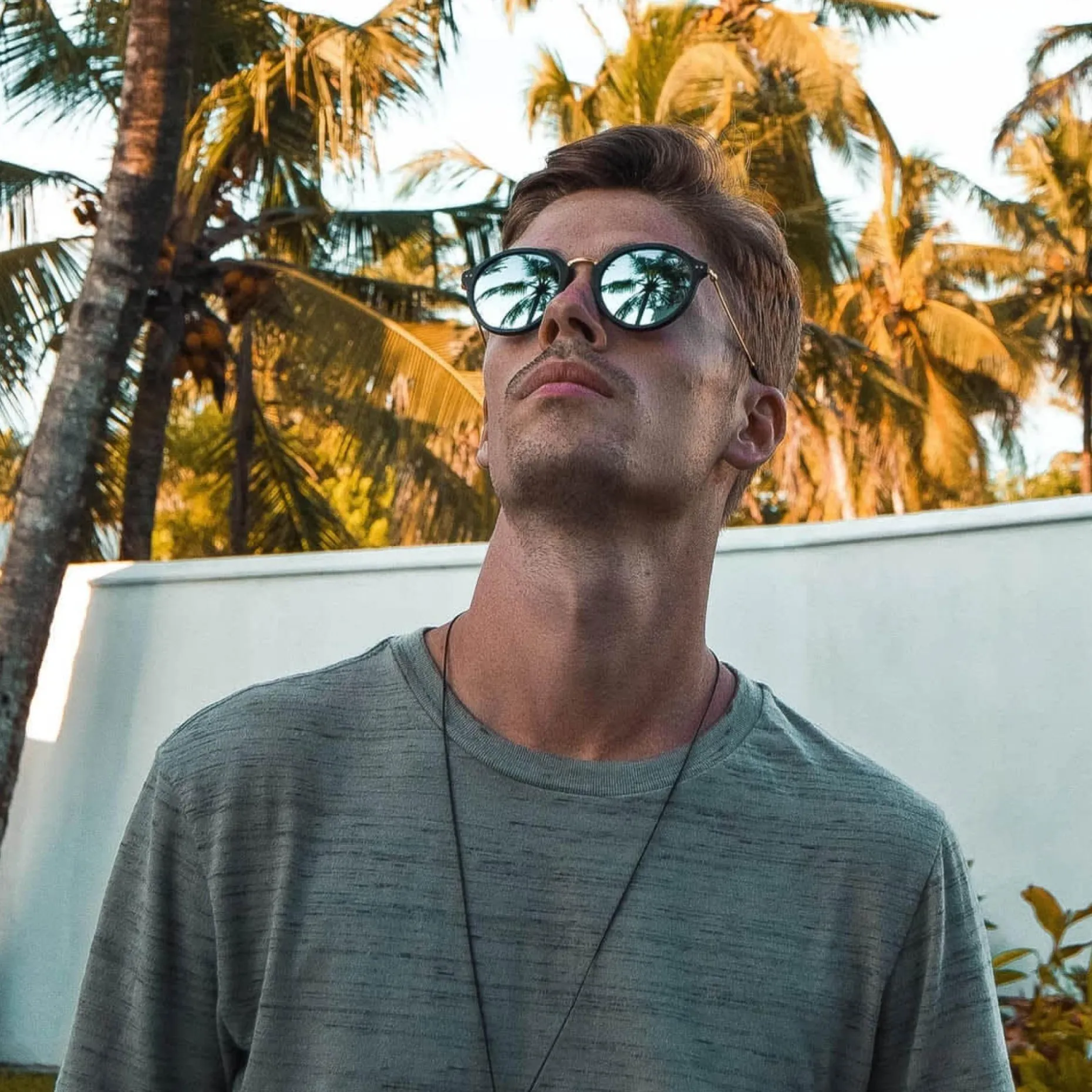 Kapten & Son Sonnenbrille Maui - Farbe: Matt Tortoise Blue Mirrored Braun Blau