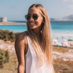 Kapten & Son Sonnenbrille Brisbane - Farbe: Gold Green