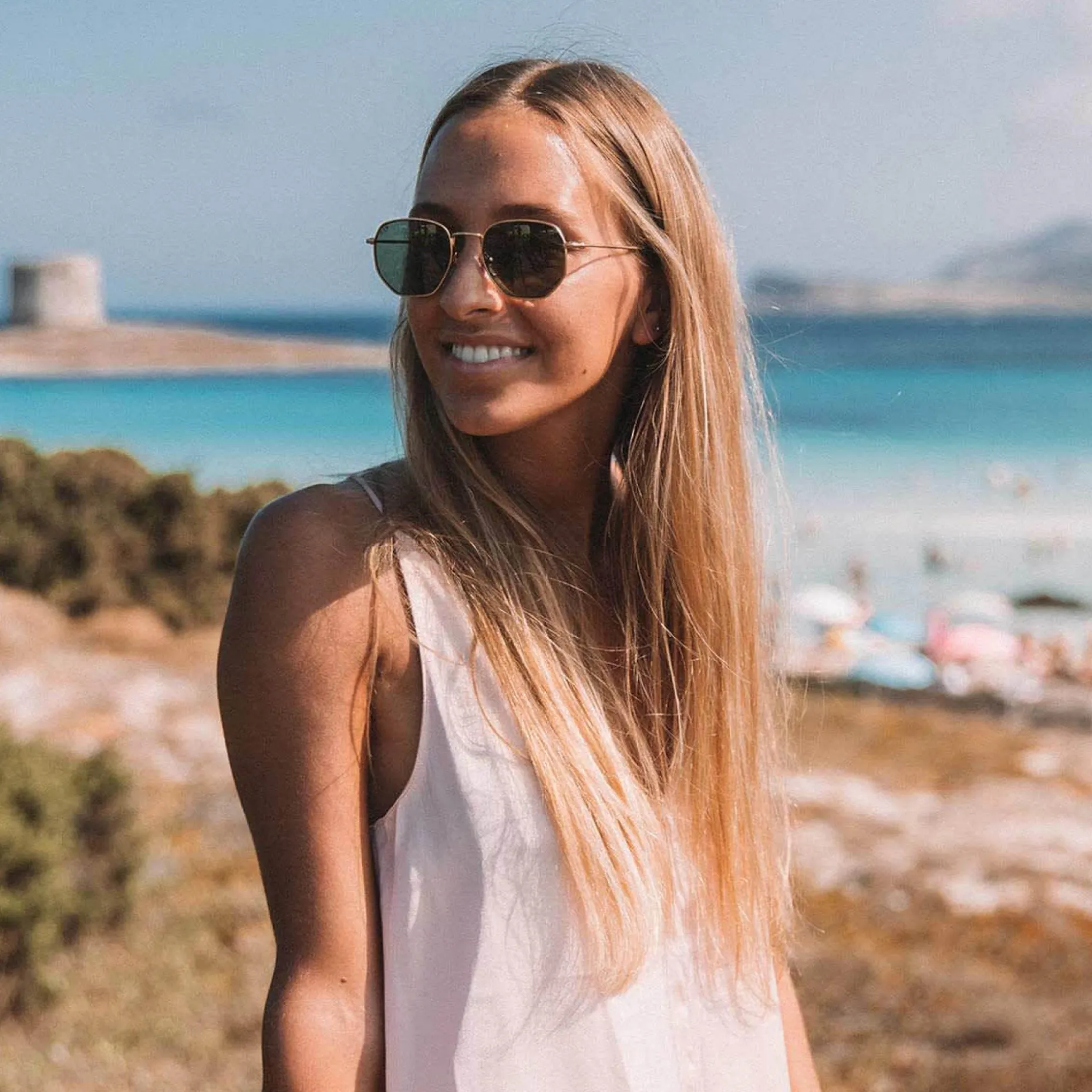 Kapten & Son Sonnenbrille Brisbane - Farbe: Gold Green