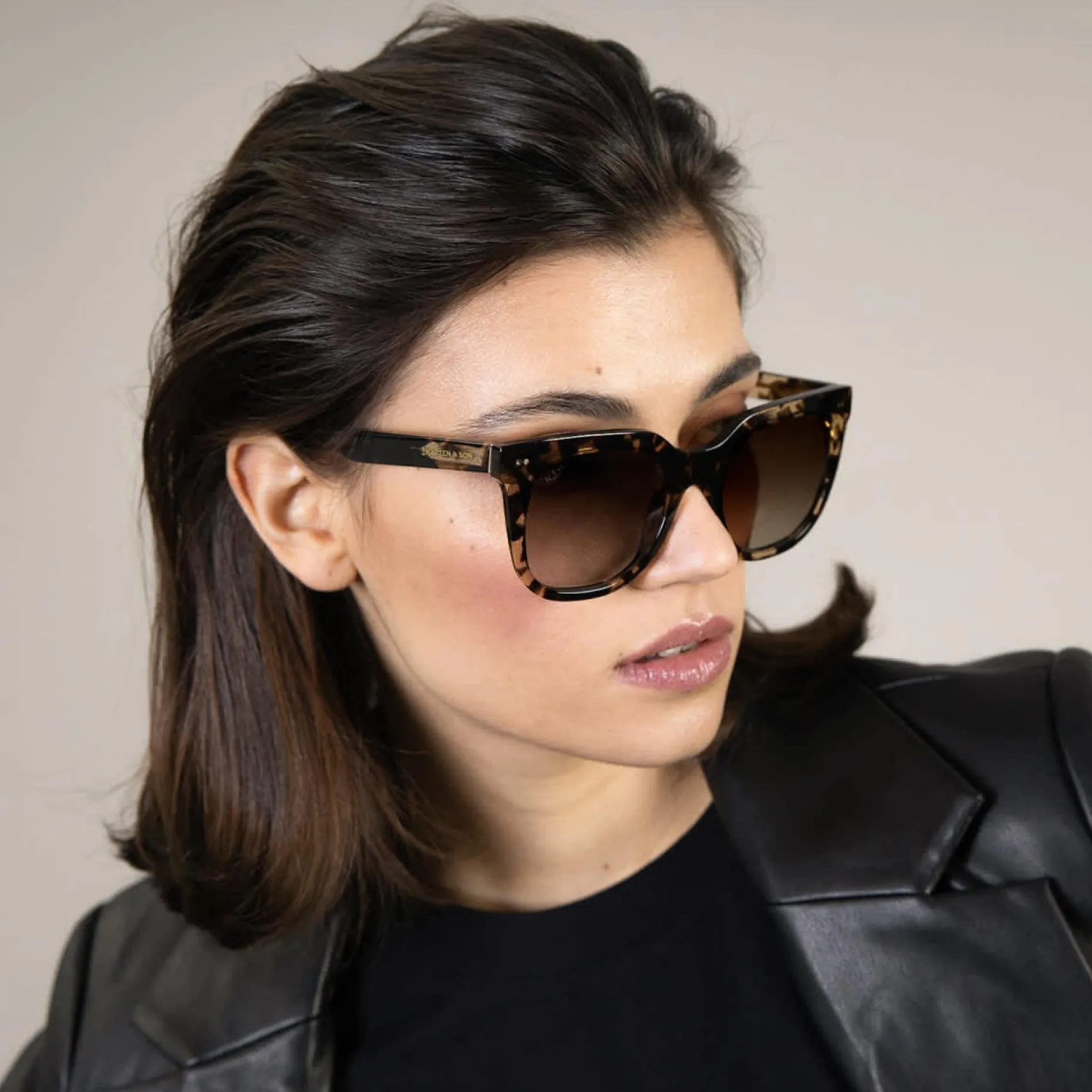 Kapten & Son Sonnenbrille Florence - Farbe: Crystal Tortoise Brown