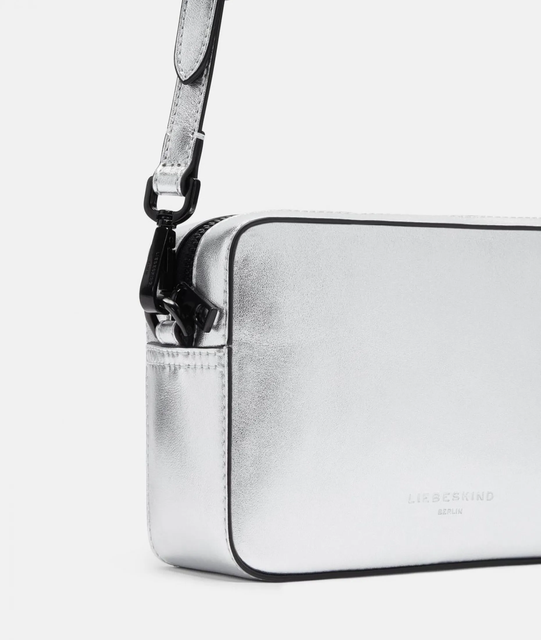 Liebeskind Berlin Crossbody Hilla Camera Bag S Silber Schafsleder