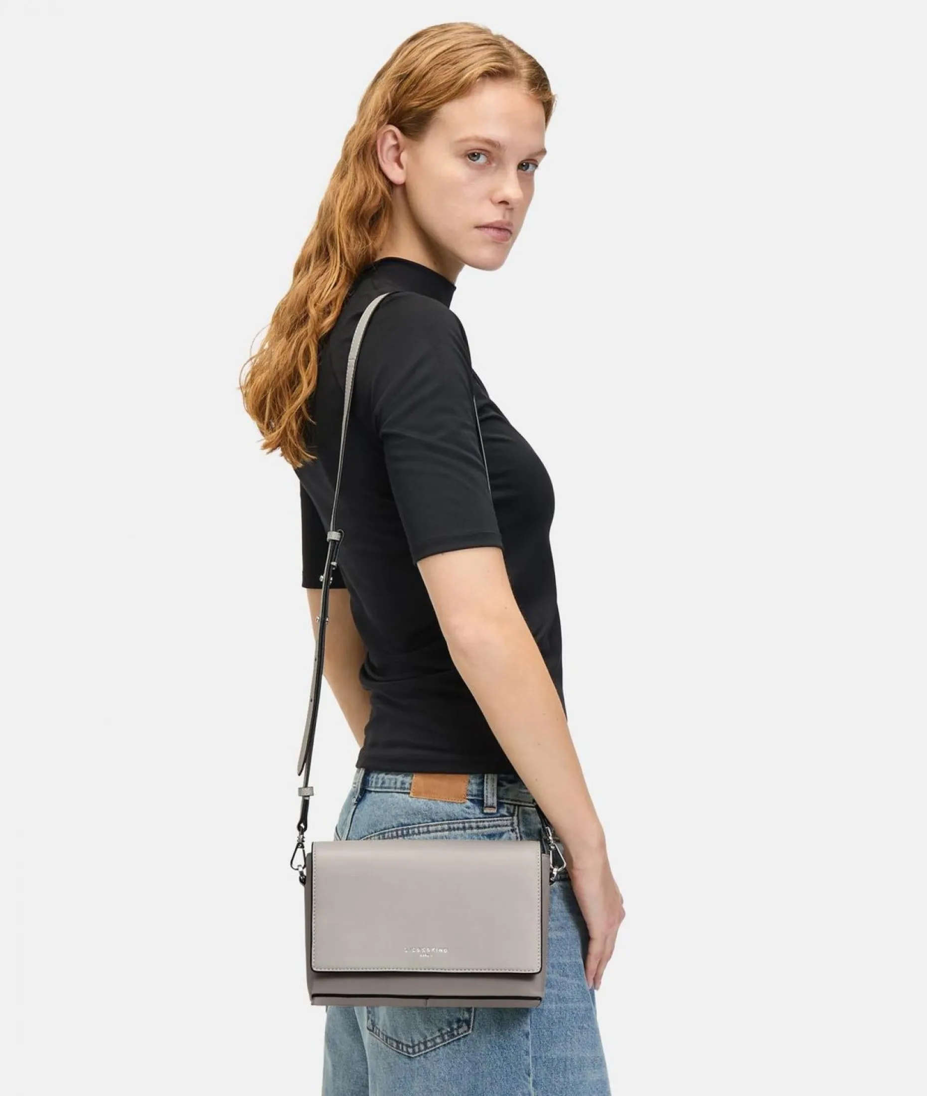 Liebeskind Berlin Crossbody Hilla M Taubengrau Schafsleder
