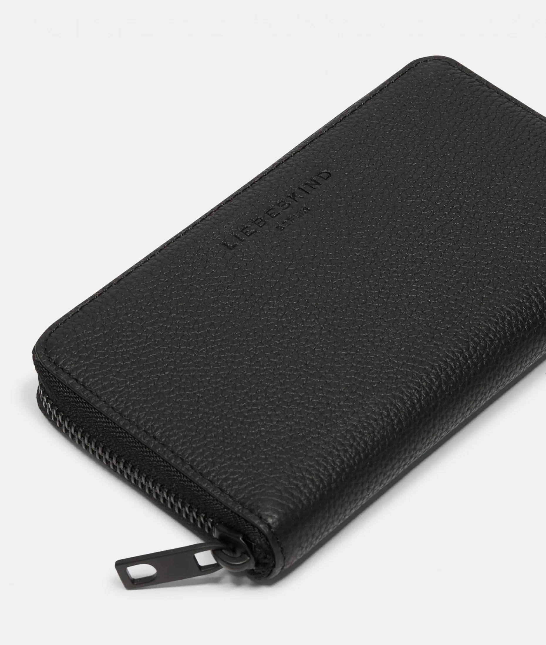 Liebeskind Berlin LOU SMALL PEBBLE GELDBEUTEL Leder Grau Schwarz