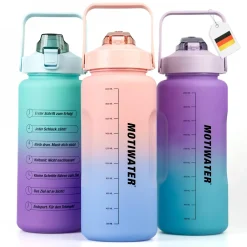 Motiwater Trinkflasche 2 L Rosa / Blau
