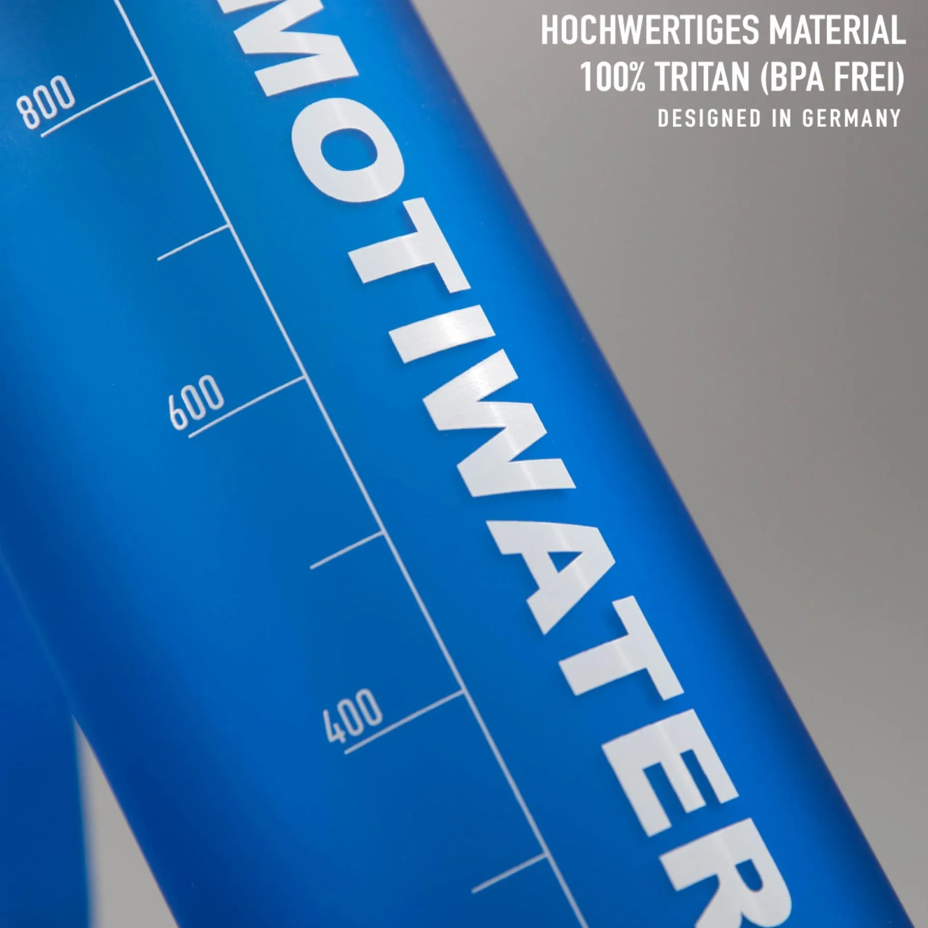 MOTIWATER Trinkflasche mit motivierenden Sprüchen & Uhrzeit - Variante: Grün (Schrift schwarz)
