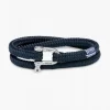 Pig & Hen Armband Salty Steve Navy/Silver