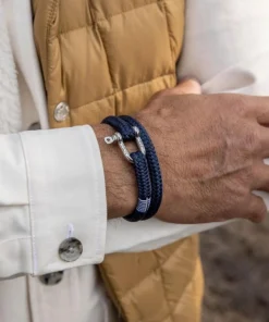 Pig & Hen Armband Salty Steve Navy/Silver