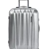 POLESTREAM Moonrock Hartschalen Trolley 100% Polycarbonat silver brushed klein 55 cm