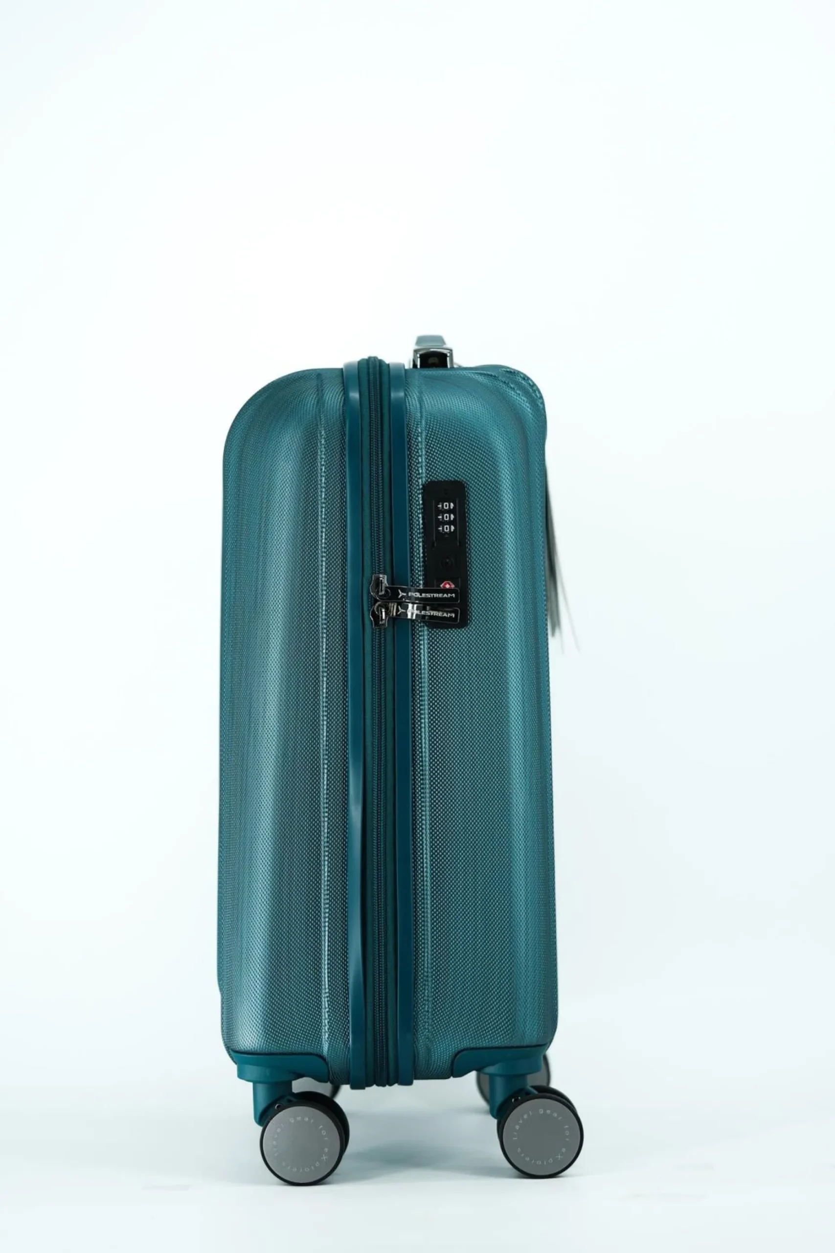 POLESTREAM Moonrock Hartschalen Trolley 100% Polycarbonat deepsea green brushed klein 55 cm