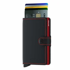 Secrid Miniwallet Matte  Black & Red