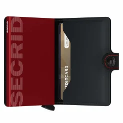 Secrid Miniwallet Matte  Black & Red