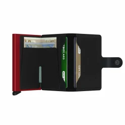 Secrid Miniwallet Matte  Black & Red