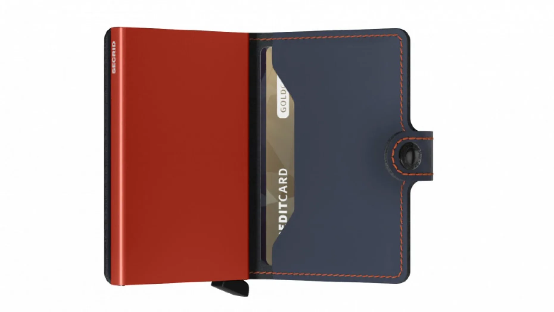 Secrid Miniwallet Matte Nightblue Orange