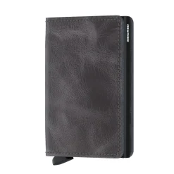 Secrid Slimwallet Vintage Grau-Schwarz