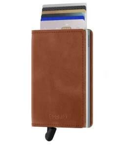 Secrid Slimwallet Vintage Cognac-Silber