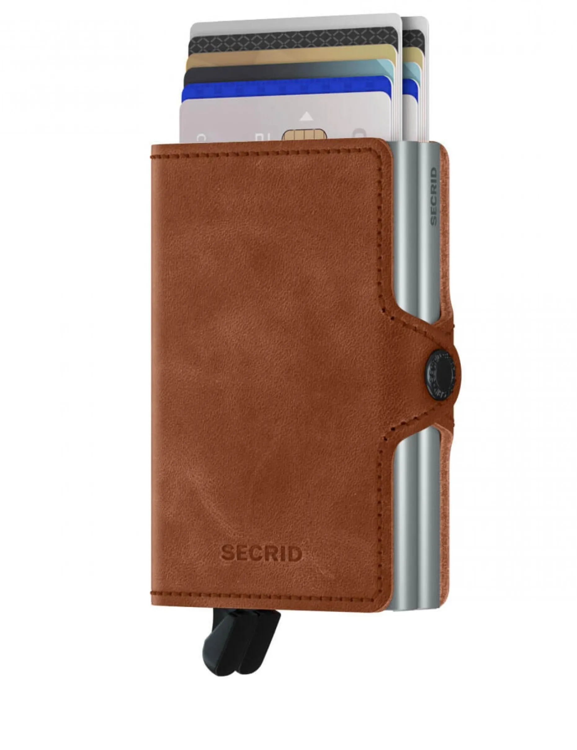 Secrid Twinwallet Vintage Cognac-Silver