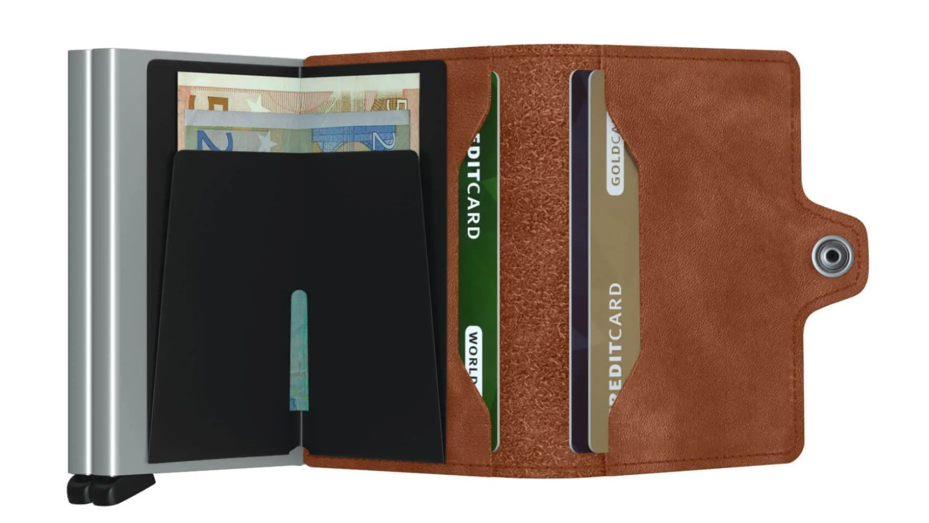 Secrid Twinwallet Vintage Cognac-Silver