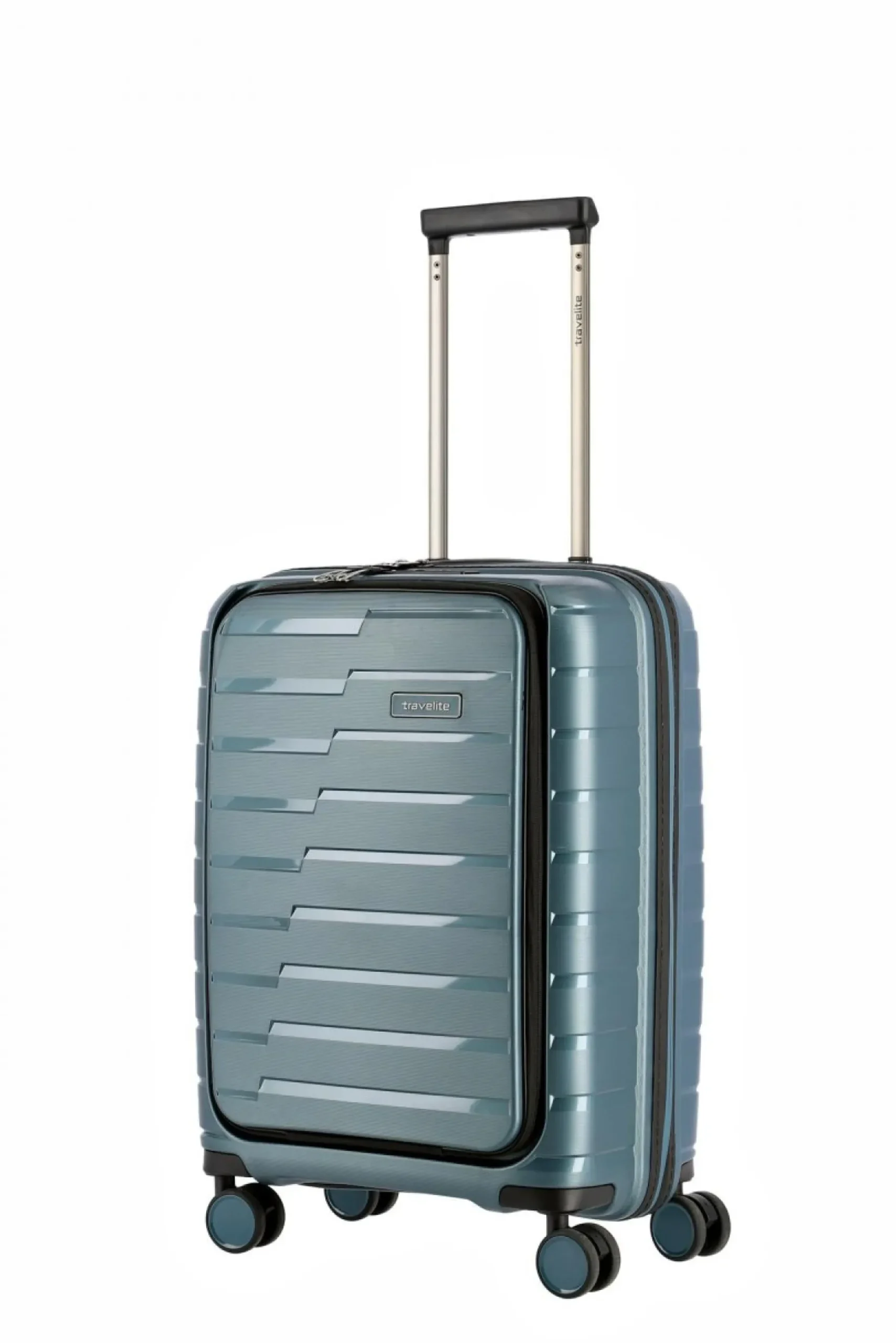 Travelite AIR BASE 4w Trolley S Vortasche Eisblau