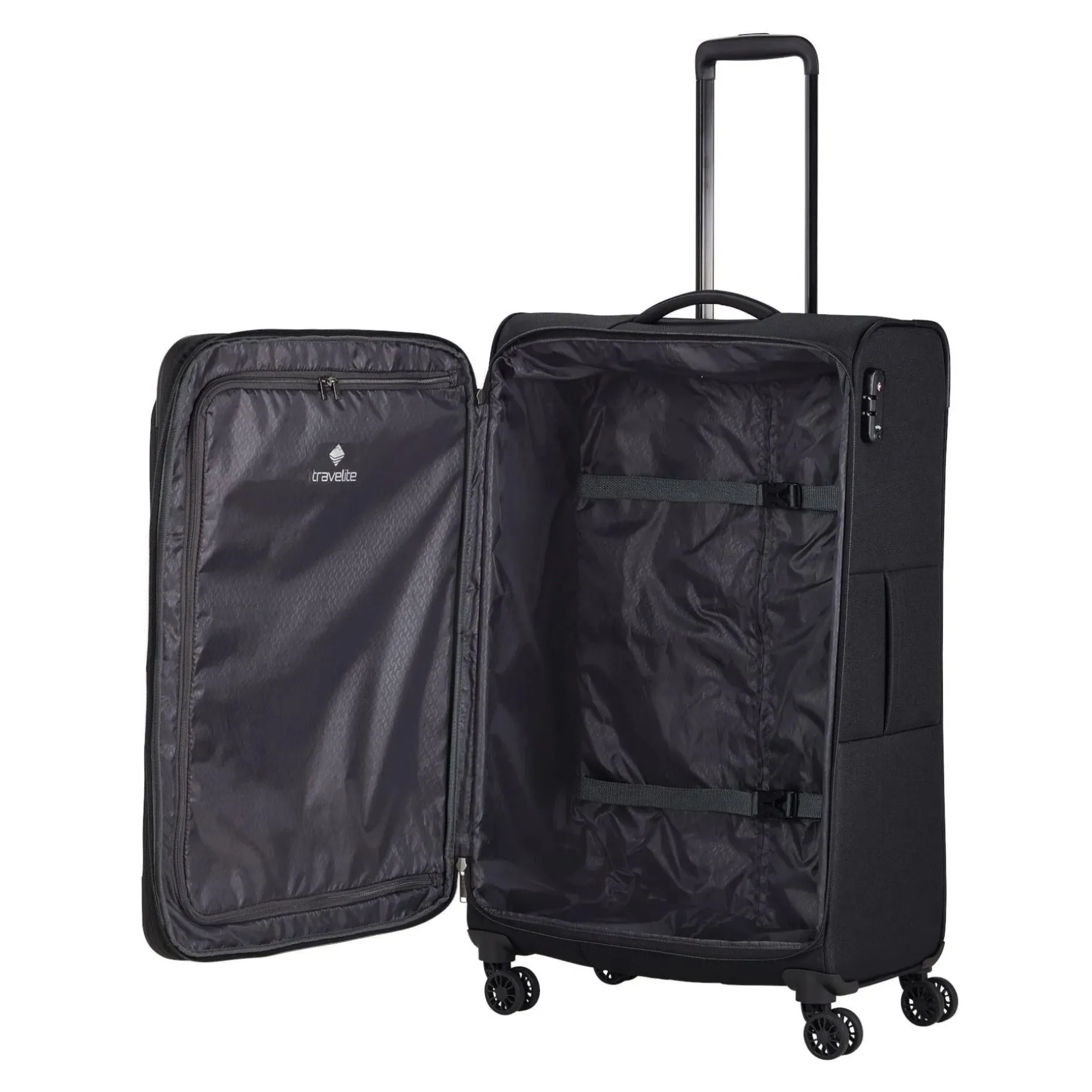 Travelite CHIOS 4w Trolley L Schwarz