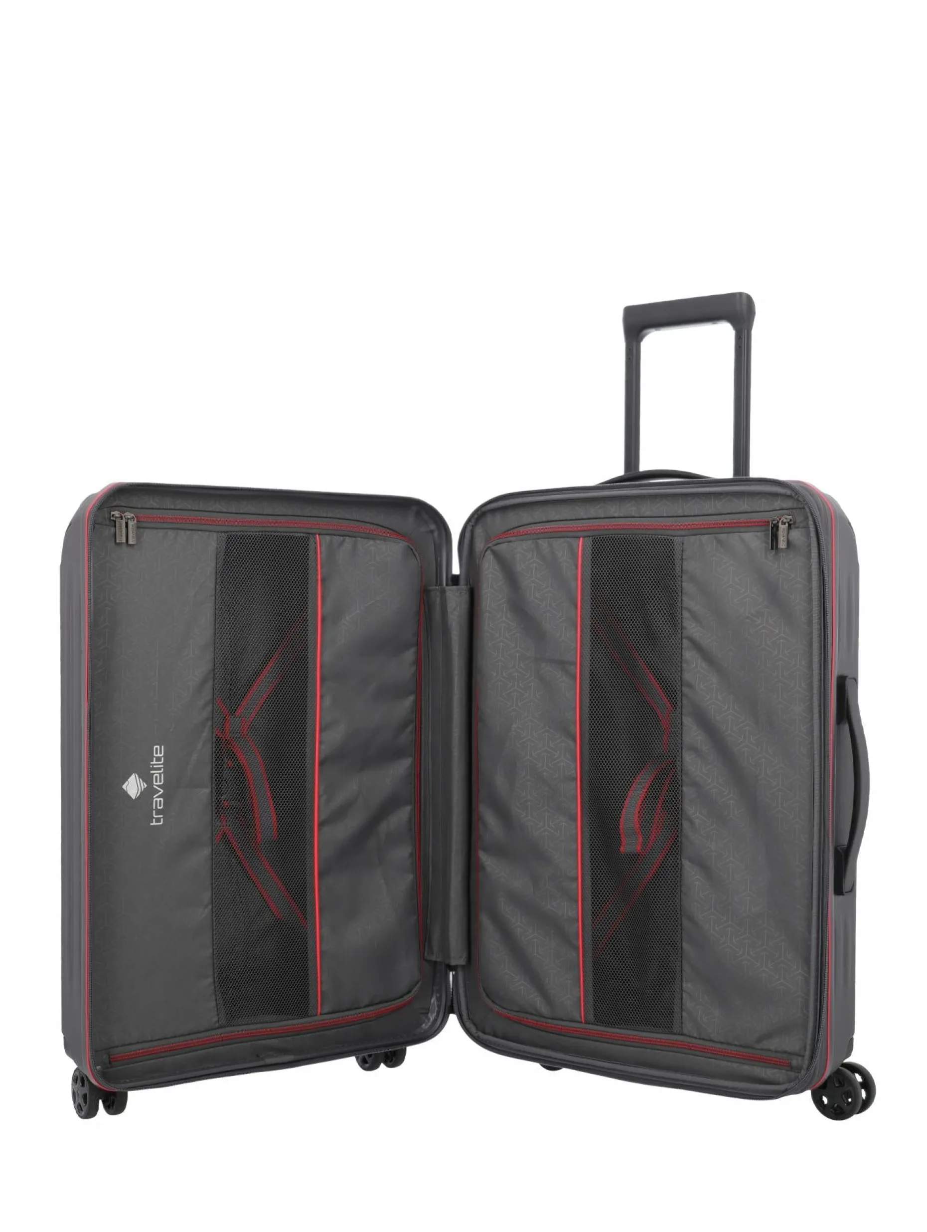 Travelite DYNAMIIC 4-Rad Hartschalen Trolley erweiterbar M Anthrazit