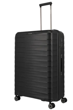 Travelite MOOBY Hartschalenkoffer  L 77cm Schwarz Upcycling Polypropylen