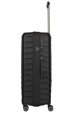 Travelite MOOBY Hartschalenkoffer  L 77cm Schwarz Upcycling Polypropylen