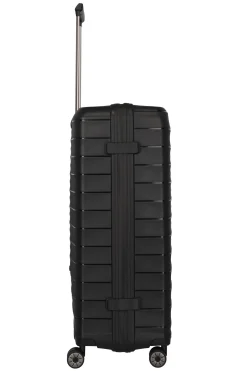 Travelite MOOBY Hartschalenkoffer  L 77cm Schwarz Upcycling Polypropylen