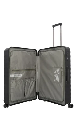 Travelite MOOBY Hartschalenkoffer  L 77cm Schwarz Upcycling Polypropylen