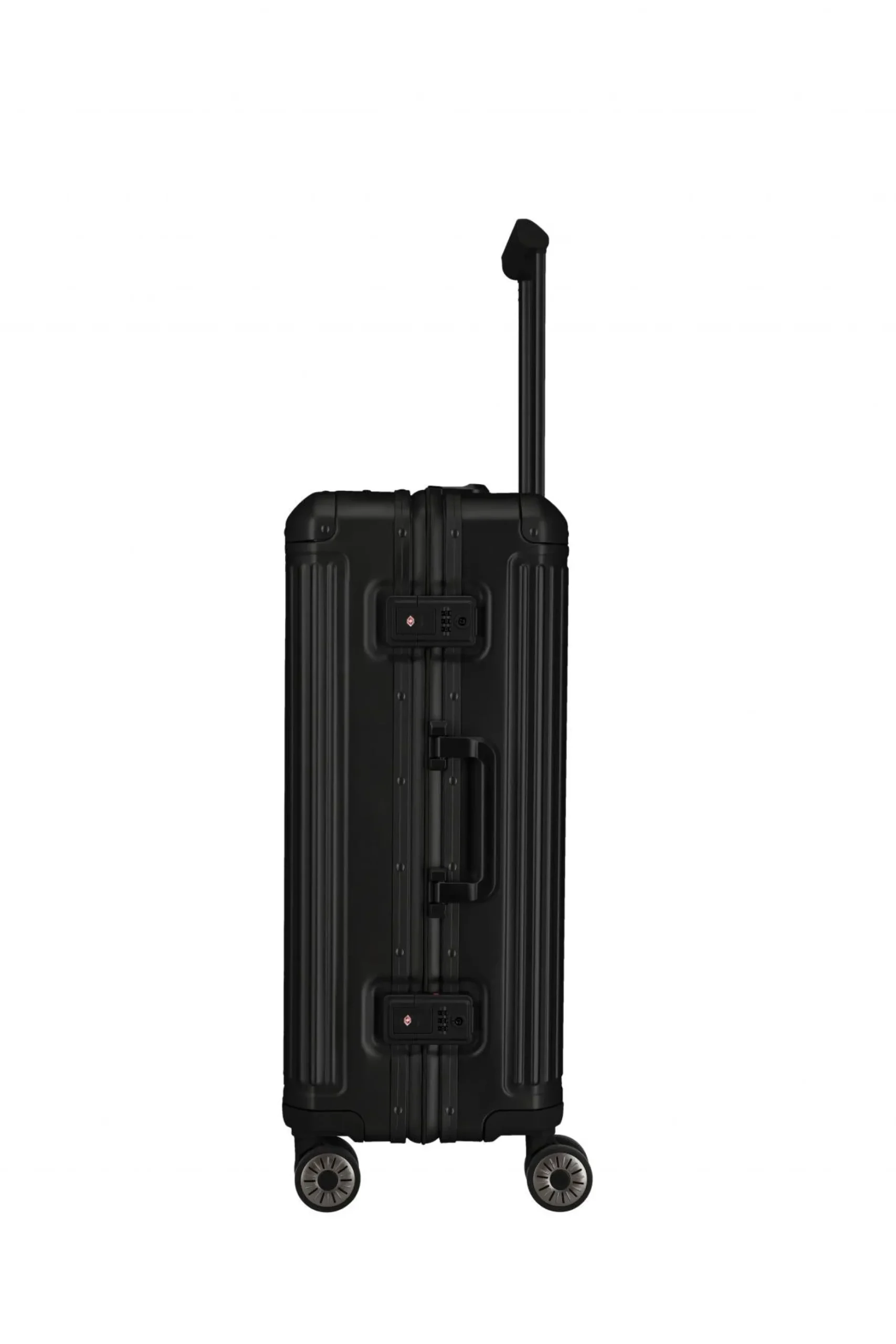 Travelite NEXT 4w Trolley M 67cm Schwarz