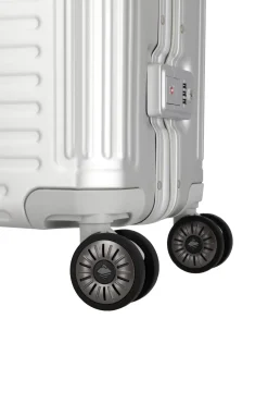 Travelite NEXT 4w Trolley M 67cm Silber