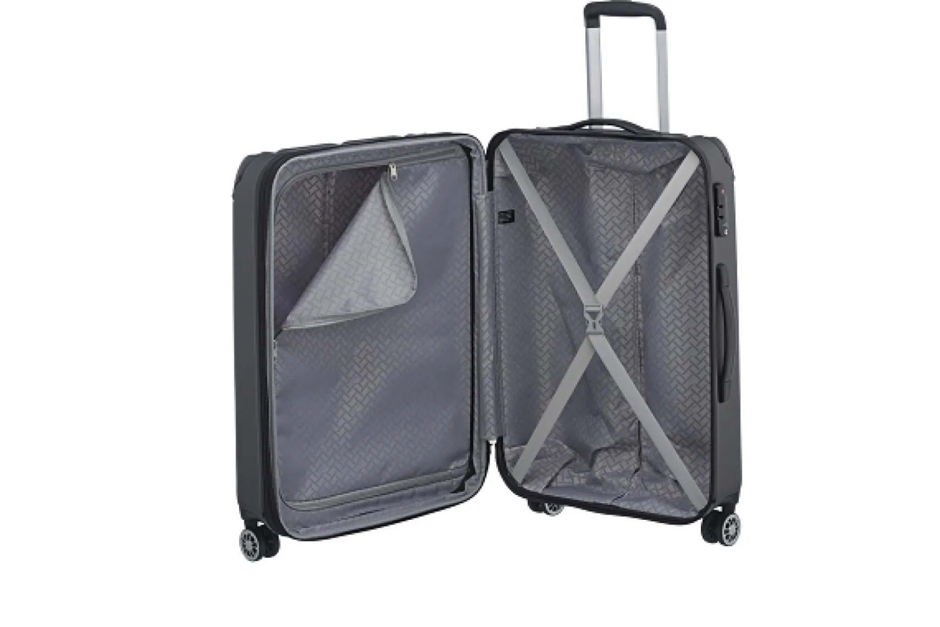 Travelite Trolley CITY Hartschalenkoffer M 68cm Anthrazit