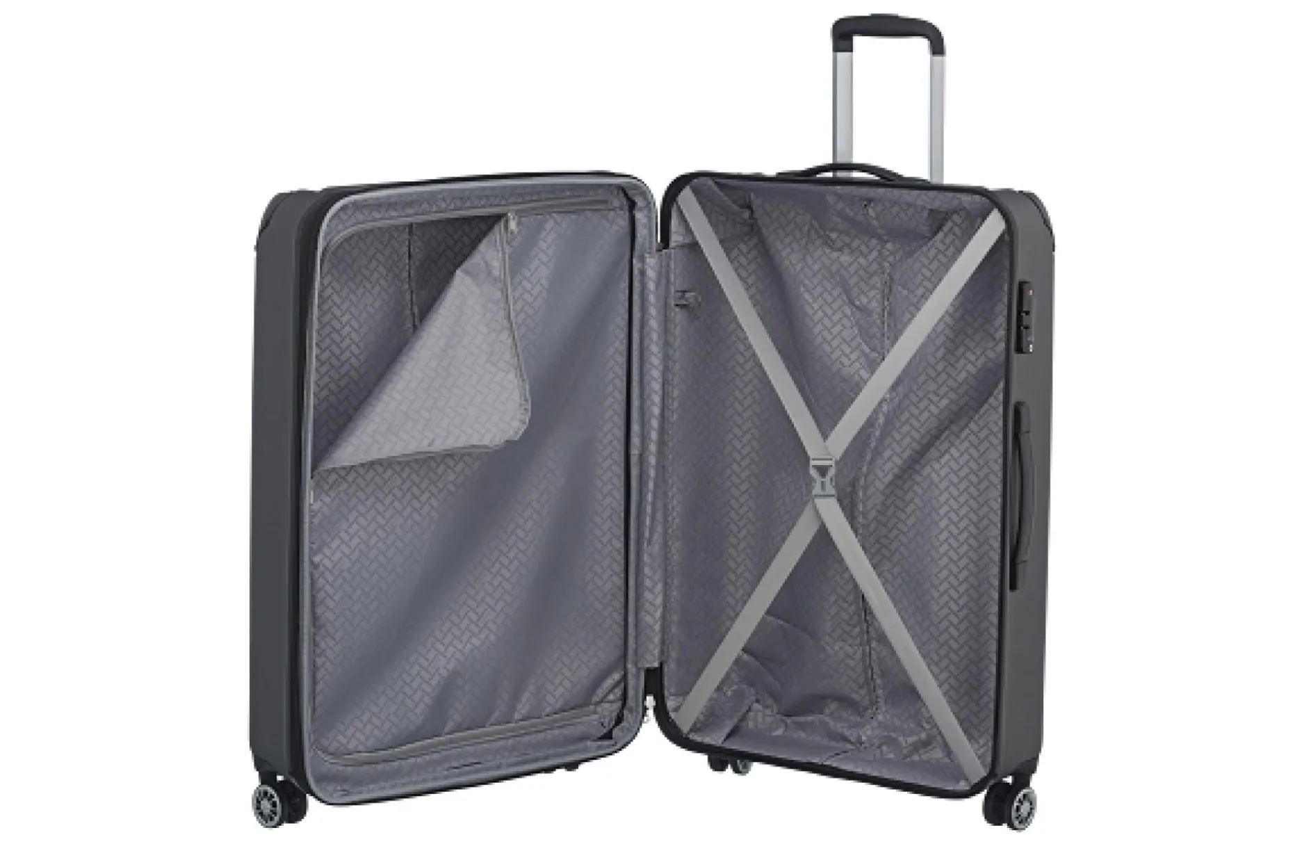 Travelite Trolley CITY Hartschalenkoffer L 77cm Anthrazit