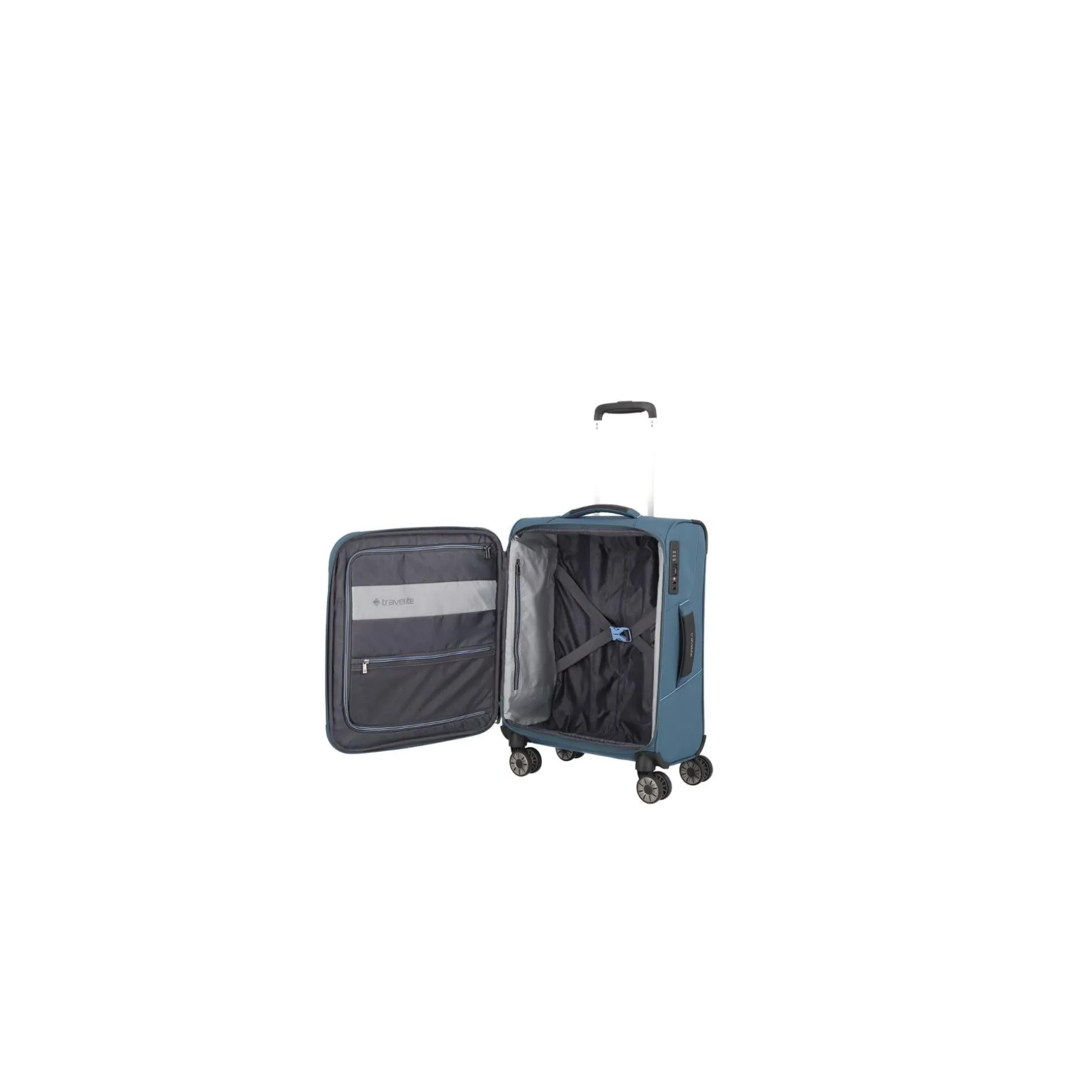 Travelite Trolley SKAII Weichgepäckkoffer S 55cm Panoramablau