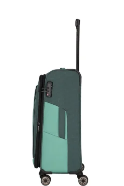Travelite VIIA M 67cm Weicher Trolley Koffer, Eukalyptus